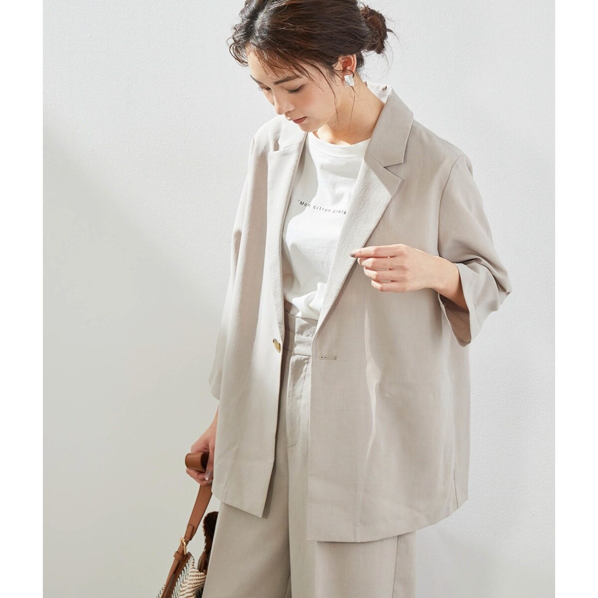 セットアップ対応】麻調シアージャケット | ロペピクニック(ROPE