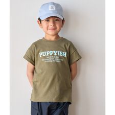 【KIDS】半袖袖折り返しグラフィックTシャツ