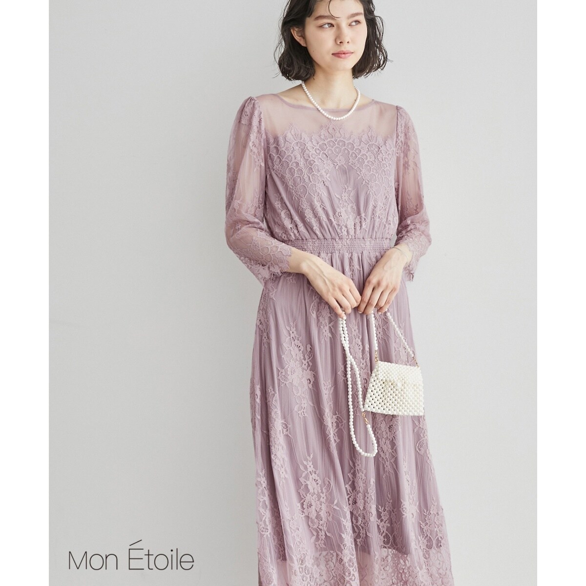 Mon E'toile/モンエトワール】【結婚式にも】レースDRESS | ロペ
