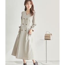 トレンチ風ワンピース
