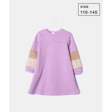 【KIDS】裏シャギー袖ファー付きワンピース