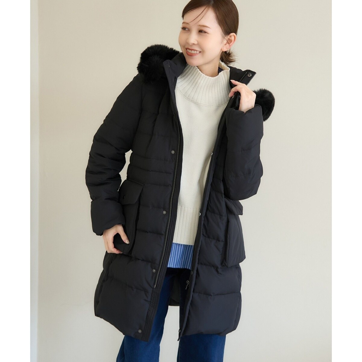 SALE】取り外しフードファー付きショートダウン | コート | 31