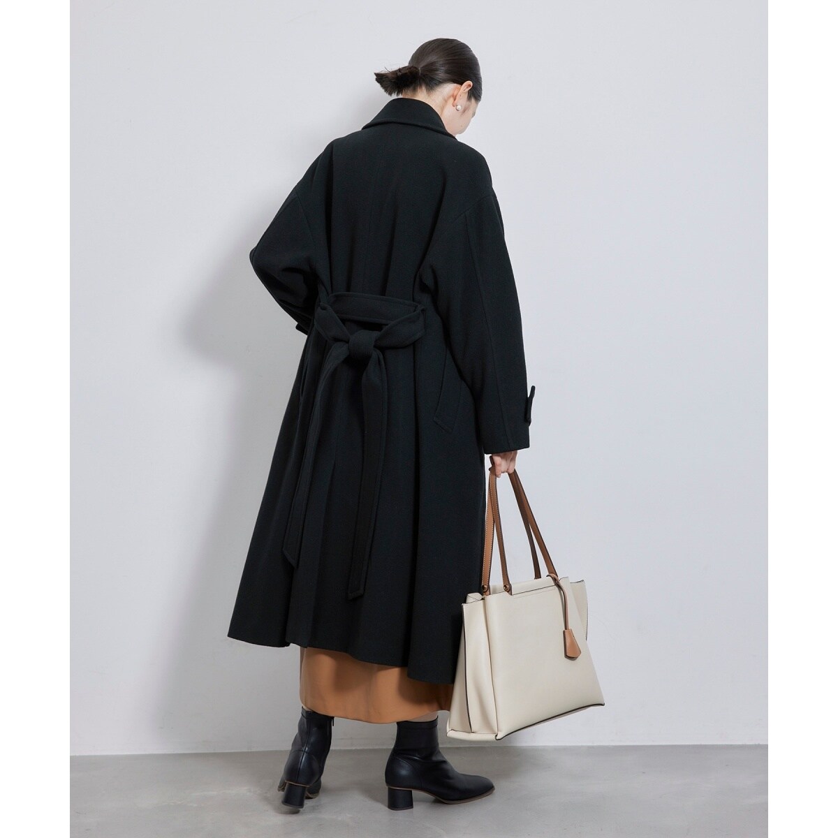 美品⭐︎ロペピクニック⭐︎JAPAN FABRICスタンドカラーロングコート ROPÉ PICNIC(ロペピクニック) / JAPAN FABRICスタンドカラー