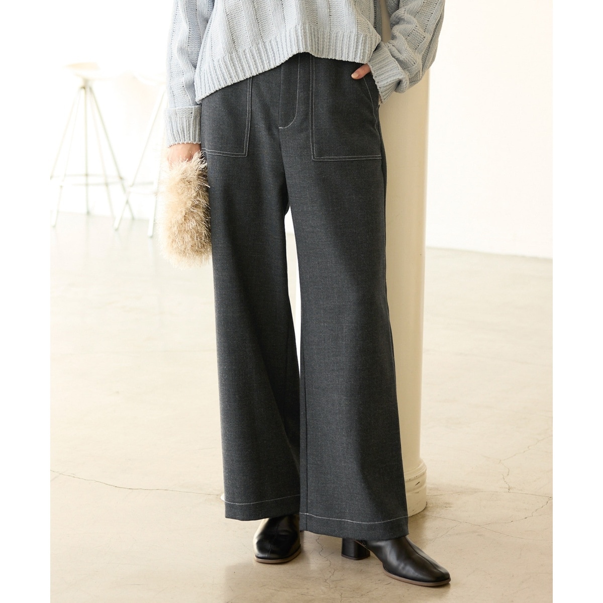 ❣️最終セール❣️ロペピクニック　360°ウルトラストレッチシリーズ　3点セット ROPE' PICNIC パンツ 「360°ウルトラストレッチ」セットアップ