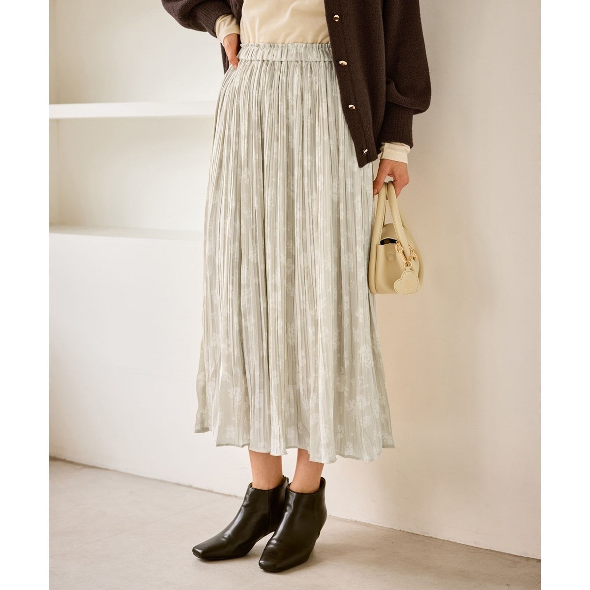 新品ROPEロペVISビス☆リネン麻100％ロングシャツワンピース