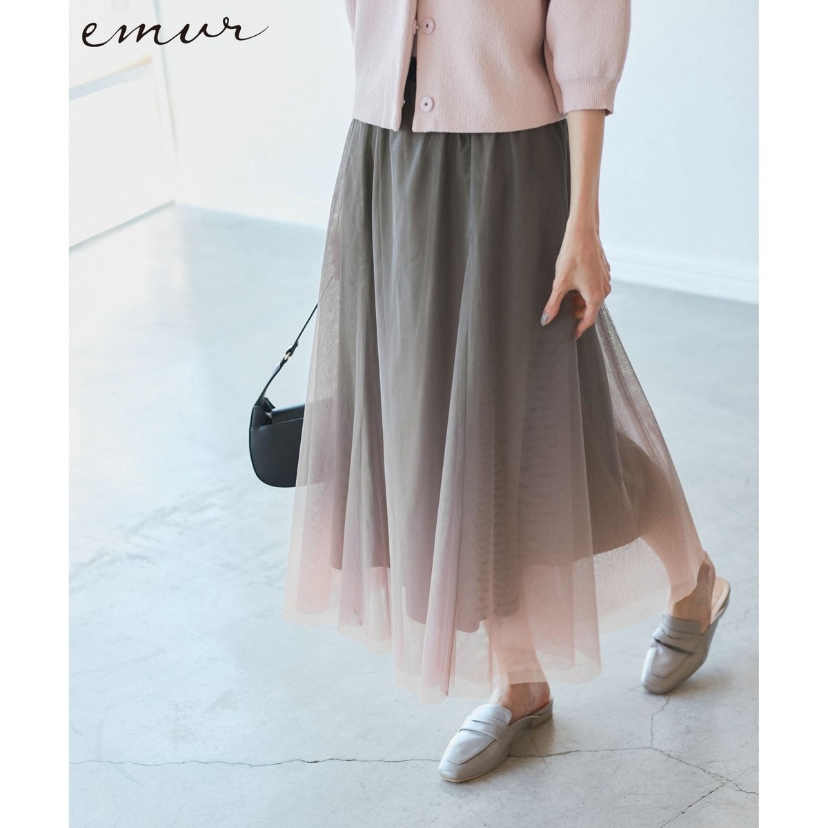 emur/エミュール】シンセティックレザーコクーンスカート | ロペ