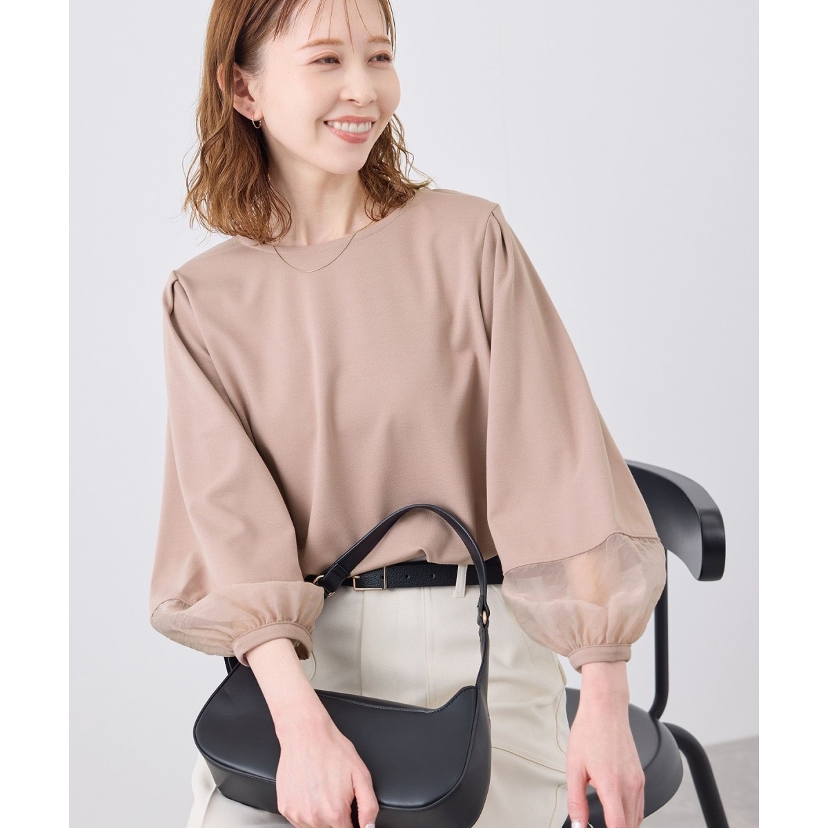 りぃ❣️ アンサンブルチェックミニワンピース ブラウン SNIDEL ウールチェックデザインミニワンピース ブラウン -靴
