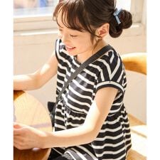 【KIDS/キッズ】ボーダーチュニックトップス