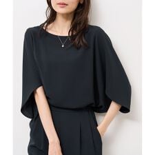 【イージーケア】ジョーゼットドルマンブラウス/セットアップ対応