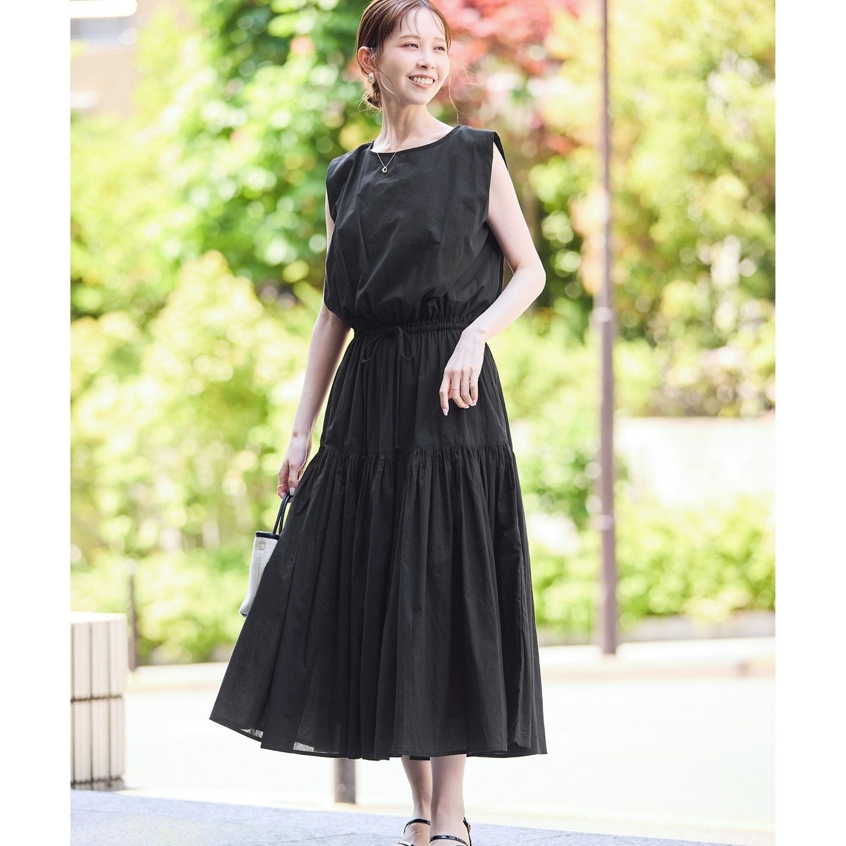 ★試着のみ・現行品★ ROPE’PICNIC スキッパーシャツワンピース ROPE' PICNIC シャツワンピース 「UVカット・接触冷感・イージー