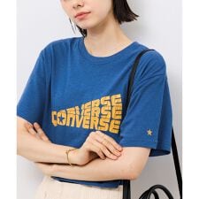 【CONVERSE/コンバース】ネップラスラブ天竺クラックプリントTシャツ