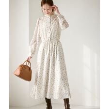 小花柄ノスタルジックワンピース