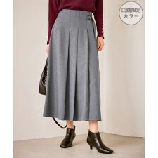 ロペピクニック(ROPE' PICNIC)のレディハンサムシリーズ ウールライクタックキルトスカート/セットアップ対応