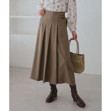 ロペピクニック(ROPE' PICNIC)のレディハンサムシリーズ ウールライクタックキルトスカート/セットアップ対応