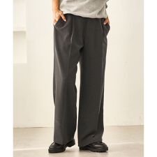 ロペピクニック(ROPE' PICNIC)のレディハンサムシリーズ ウールライクウエストタックセミワイドパンツ/セットアップ対応