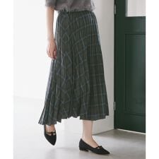 チェック柄プリーツスカート