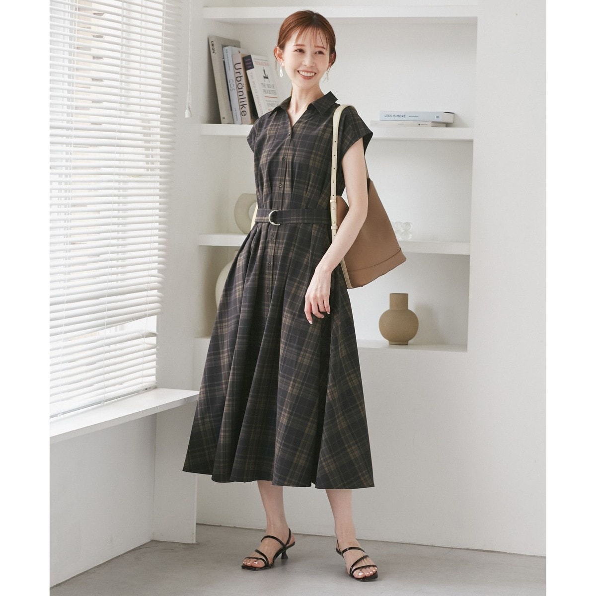 ウエストタックチェックアソートワンピース | ロペピクニック(ROPE