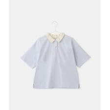 【接触冷感・吸水速乾】【UNISEX】カレッジロゴオーバーポロシャツ
