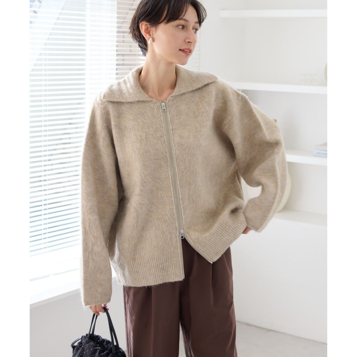 WEB限定】シアーショートブルゾン | アダムエロペ(ADAM ET ROPE