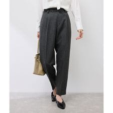 スリートーンツイードテーパードパンツ/セットアップ対応