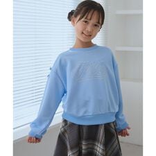 【KIDS/キッズ】【FILA/フィラ別注】ラインストーンロゴ裏毛プルオーバー