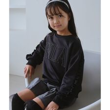 【KIDS/キッズ】【FILA/フィラ別注】袖フリル裏毛プルオーバー