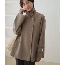 ロペピクニック(ROPE' PICNIC)のジャージーメルトンシリーズ 金ボタンミドル丈コート/リンクコーデ