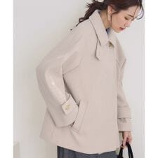 ロペピクニック(ROPE' PICNIC)のジャージーメルトンシリーズ 金ボタンミドル丈コート/リンクコーデ