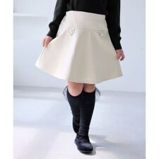 ロペピクニックキッズ(ROPE' PICNIC KIDS)の【KIDS/キッズ】合皮フレアスカート