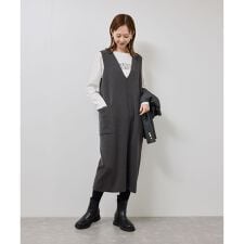 ロペピクニック(ROPE' PICNIC)のニットジャンパースカート/着丈が選べる・リンクコーデ