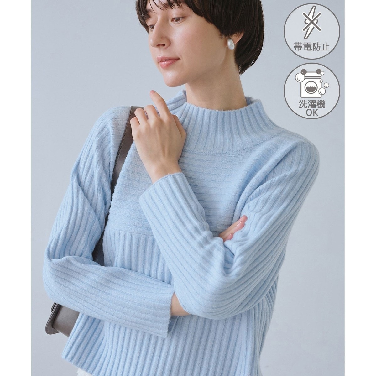 天竺裏目編み スパンコールニットプルオーバー | K.T キヨコ タカセ