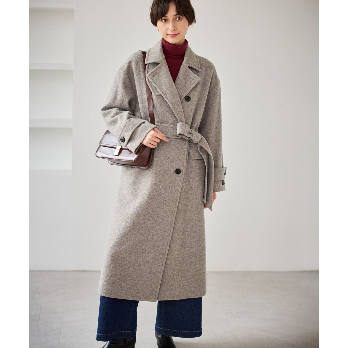 美品⭐︎ロペピクニック⭐︎JAPAN FABRICスタンドカラーロングコート JAPAN FABRIC スタンドカラーロングコート/一部WEB限定カラー | ロペ