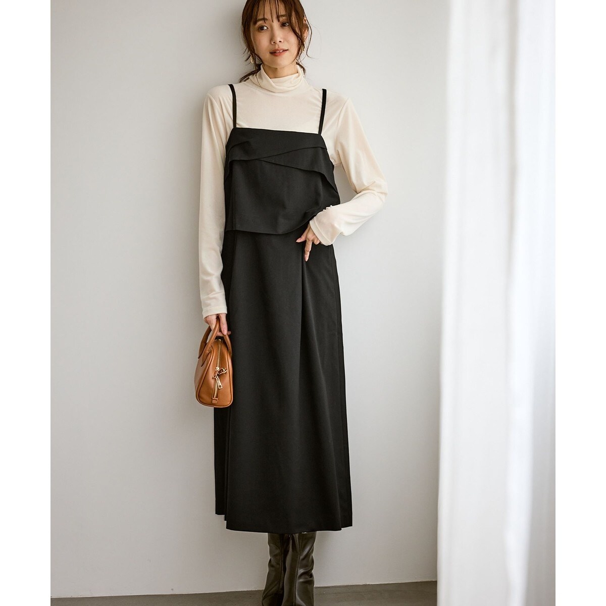【美品】アルベロベロ♥️ぶたさんひざ丈ロングチュニックワンピース セットアップ見えワンピース | ロペピクニック(ROPE' PICNIC) | マルイ