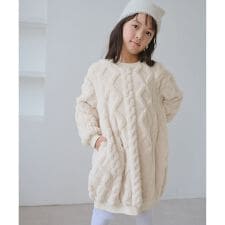 【KIDS/キッズ】ケーブルボアワンピース