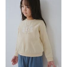 【KIDS/キッズ】裏起毛うさぎモチーフプルオーバー