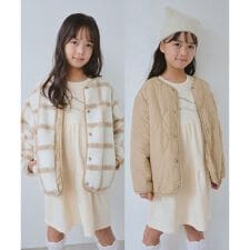 【KIDS/キッズ】リバーシブルチェックボアブルゾン