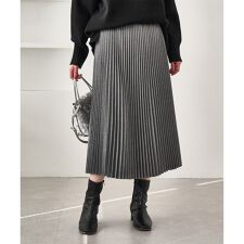 ラメチェックプリーツスカート/着丈が選べる