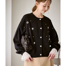 ロペピクニック(ROPE' PICNIC)のビジューニットカーディガン