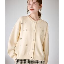 ロペピクニック(ROPE' PICNIC)のビジューニットカーディガン