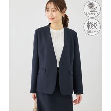 360°ウルトラストレッチ ノーカラージャケット/UVカット・花粉ガード・入卒式・セットアップ対応