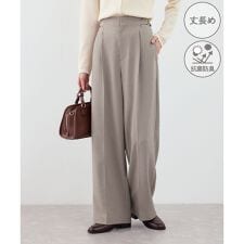 【WEB限定・丈長め】クリアツイルサイドベルトワイドパンツ/入卒式・セレモニー・セットアップ対応