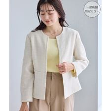 【WEB限定カラー】ツイードフレアジャケット/入卒式・セレモニー対応・リンクコーデ