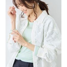 レイヤード風シアーロングスリーブTシャツ