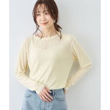 レイヤード風シアーロングスリーブTシャツ