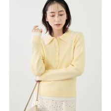 レイヤード風リブポロニット