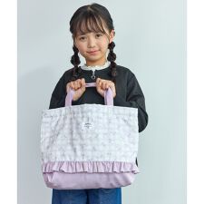 【KIDS/キッズ】チェック×リボン柄レッスンバッグ