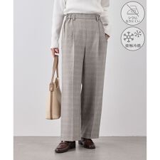 メランジドビーチェックパンツ/セットアップ対応・防シワ・接触冷感