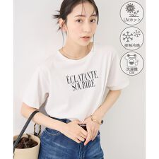 RENUロゴ＆フォトアソートプリントTシャツ/UVカット・接触冷感・イージーケア