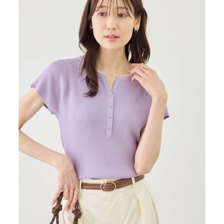purple トップス