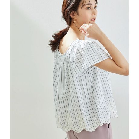 2way 裾刺繍オフショルダーブラウス ロペピクニック Rope Picnic Gdh1853 ファッション通販 マルイウェブチャネル